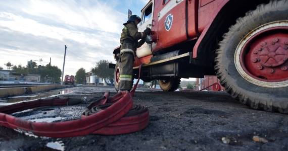 Пожар в Харцызске